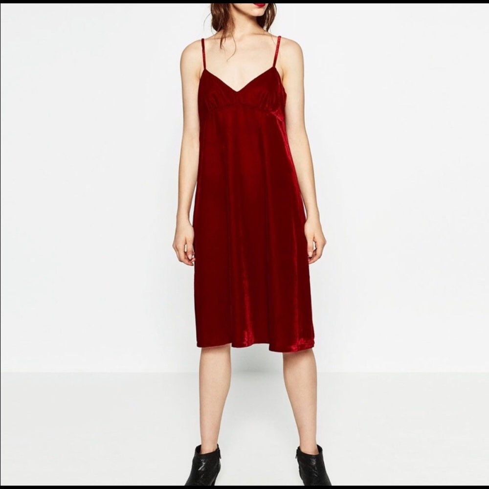 NEW! Gorgeous velvet ZARA dress. NEW WITHOUT TAGS